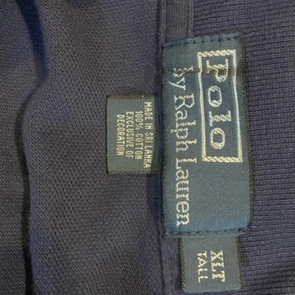 NWT Polo Ralph Lauren Mens‎ Navy Pullover Sweatshirt M Preppy Vintage Collared